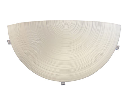 White Gisella wall lamp with circular pattern