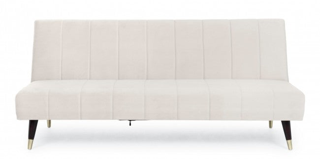 Alma Sofa Bett 3 Sitze Samt -Effekt 180x88x82h cm