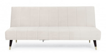 Alma Sofa Bett 3 Sitze Samt -Effekt 180x88x82h cm