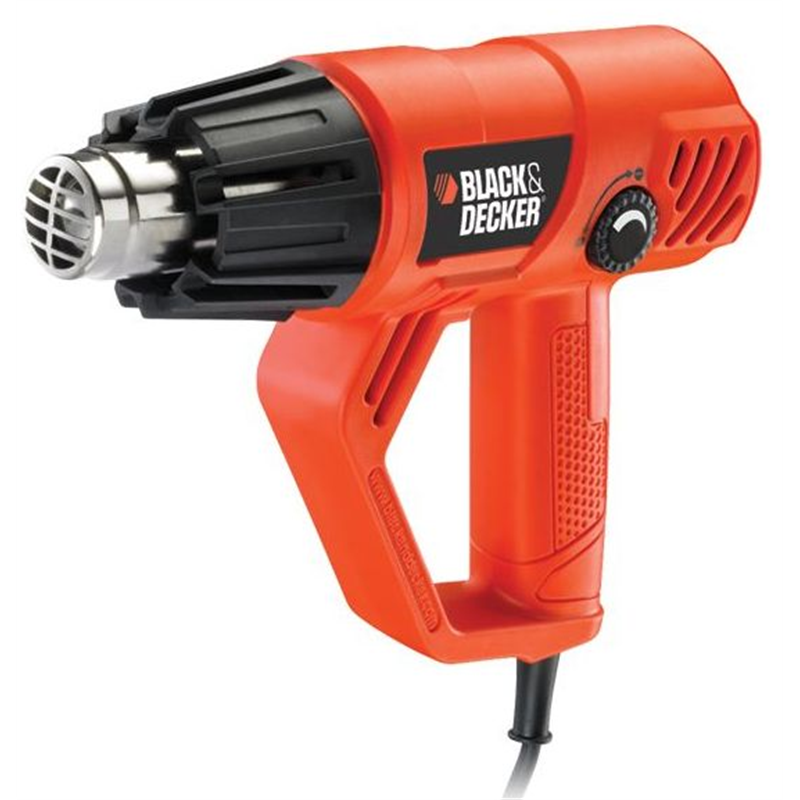 Black & Decker KX2001K Heißluftpistole Heißluftpistole 500 l/min 600 °C 2000 W Schwarz, Orange