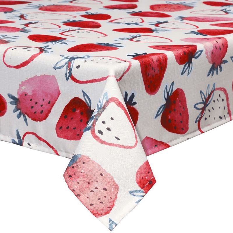 Strawberry red tablecloth 140x180 cm