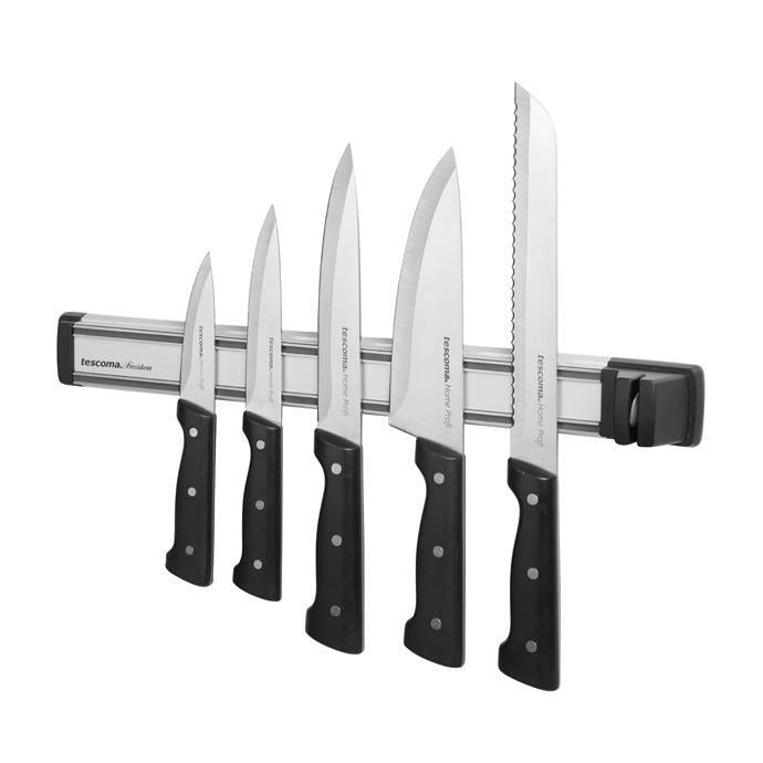 Magnetic knife holder bar President with sharpener