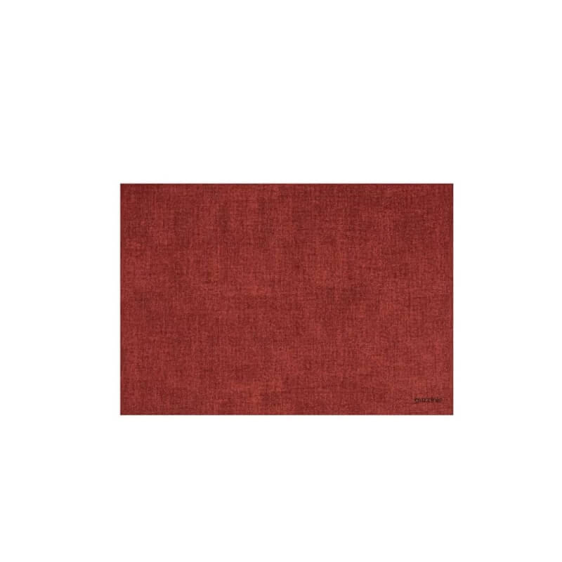 Double sided table placemat, red color