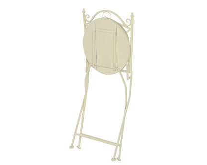 Marta Outdoor Silla Bistro Plegable de Hierro