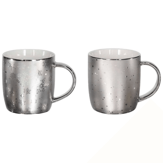 Domed Mug 370 Cc All Silver Porcelain Silver