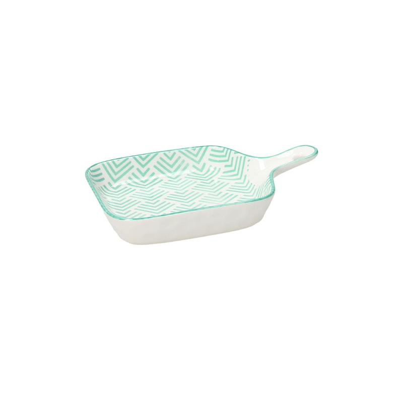 Cocotte 1 handle 16x22x4h cm green Happiness