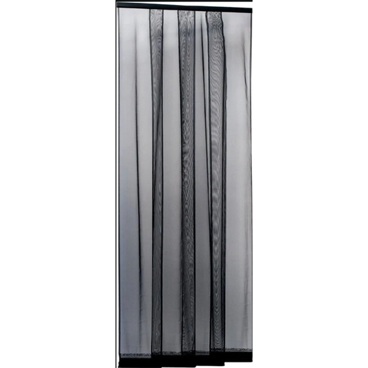 IRS Insect screen for French window with slats with counterweights cm. 140x250 Black colour