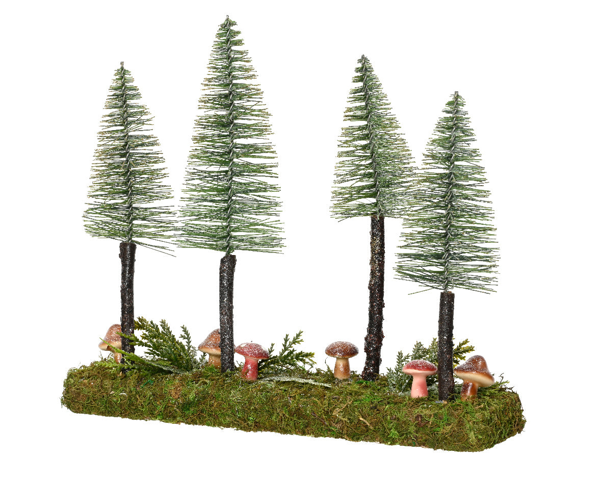 Sparkling Mushroom Tabletop Brush Trees 8 x 28 x 30 cm