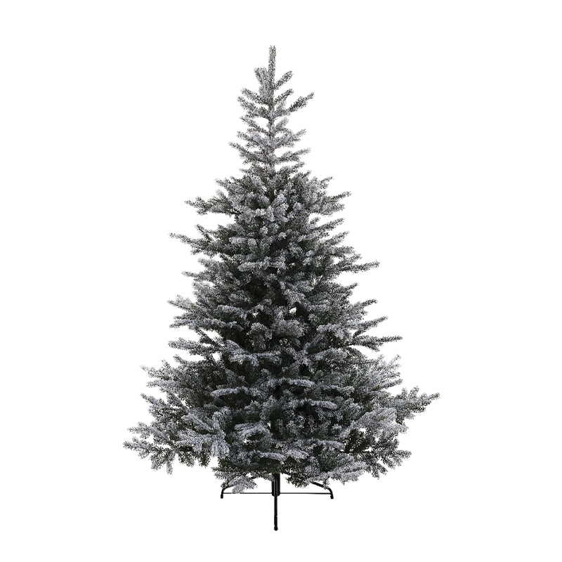 Schneebedeckter Grandis-Weihnachtsbaum H210 x Ø150 cm