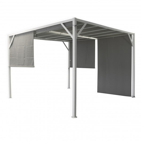 Schwarzer Würfelpavillon 300x300xH210 cm