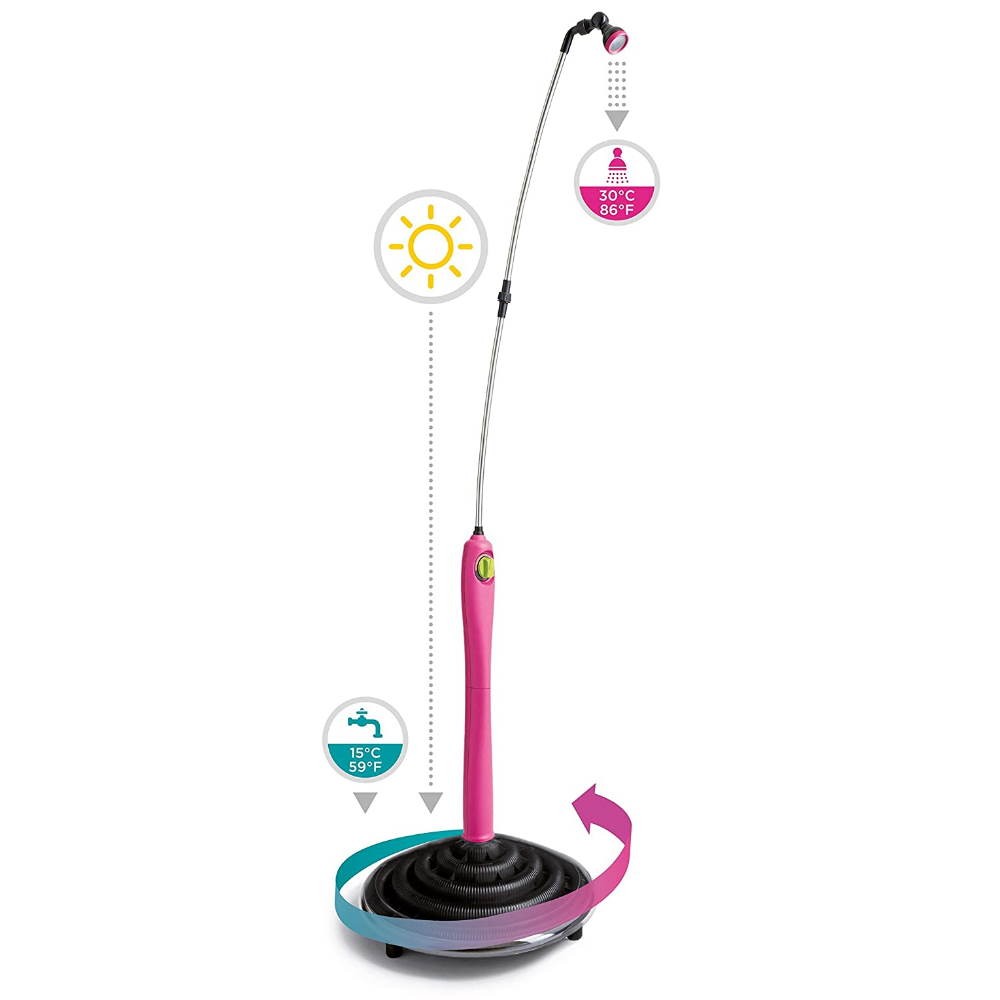 Sunny Style Fuchsia outdoor solar shower