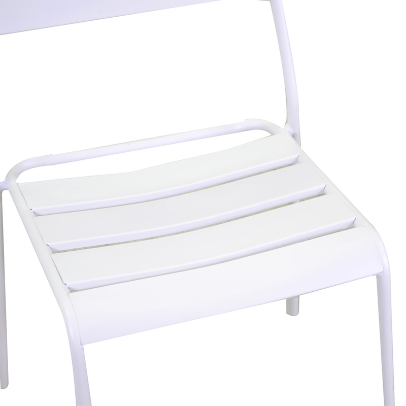 Silla Rovigo Aluminio Blanco