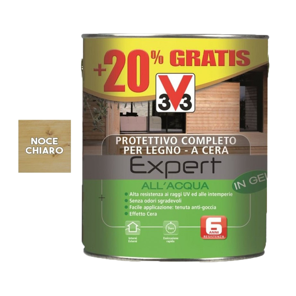 Expert Wood Protector V33 Water Gel 3L Light Walnut