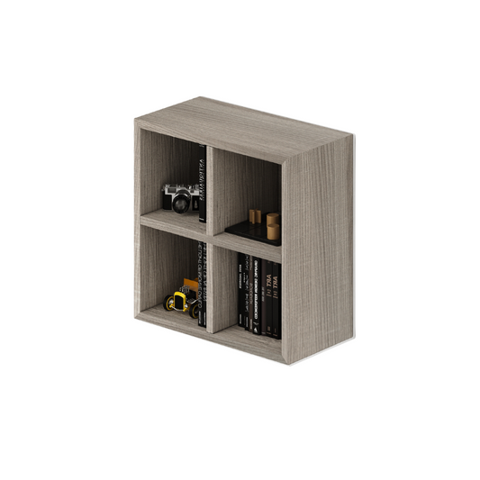 Wandschrank mit 4 offenen Fächern in Olmo-Farbe H60x60x30cm