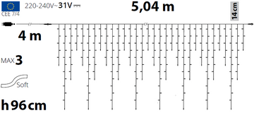 Ice Light 270 MiniLED MultiFLASH 504xH96cm
 Christmas lights