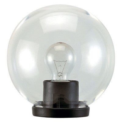 Farol de Poste "Globo" 60W Max - Ø cm.25 Col. Negro - Opal -- DF 8042822