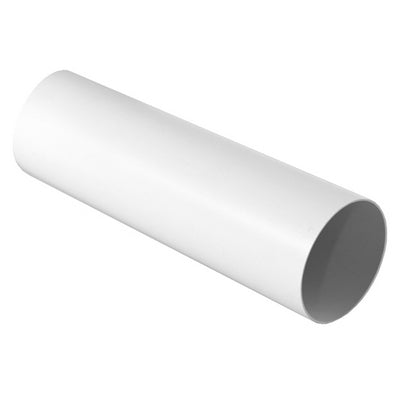 Round tube for white ducted ventilation system.