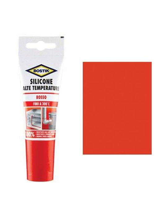 Bostik red silicone tube with high thermal resistance of 60 ml.