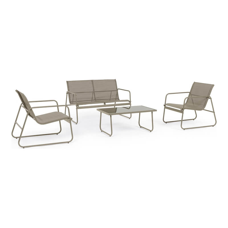 Set 4 pcs Markus Tortora outdoor living room