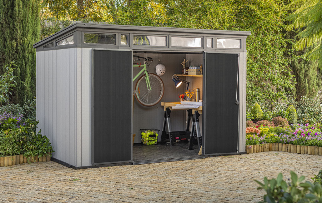 Contemporary Garden Shed - Spacious and Weather-resistant - H226.0cm x W218.0cm x D340.0cm