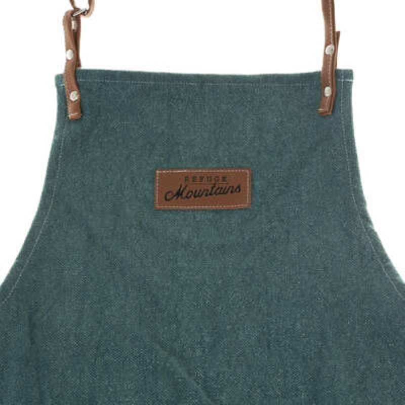 Duck blue kitchen apron L 60 x H 80 cm