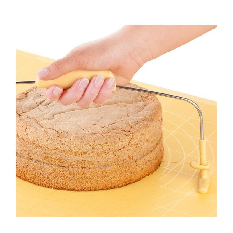 Cortador de pasteles Tescoma Delicia 630095 - Ajuste el borde para cortar pasteles perfectos en la cocina o en casa.