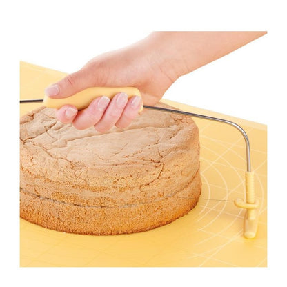 Cortador de pasteles Tescoma Delicia 630095 - Ajuste el borde para cortar pasteles perfectos en la cocina o en casa.