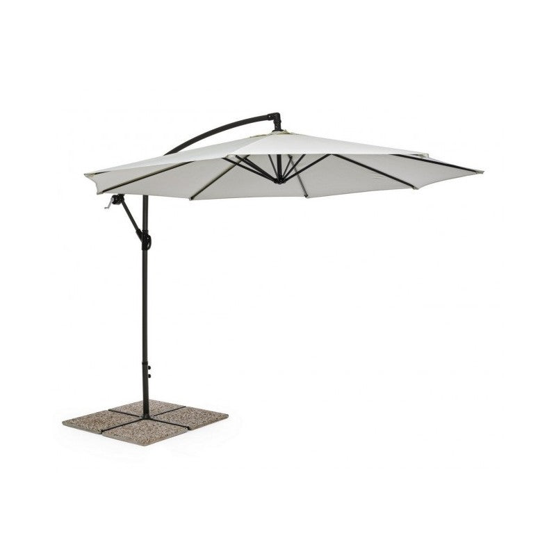 Garden umbrella with 360° arm Texas cm 300x h260 Anthracite-Natural