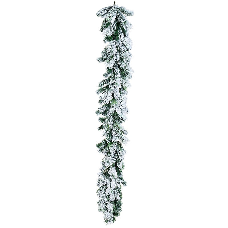 Snow-covered Christmas garland cm 180 Christmas garland