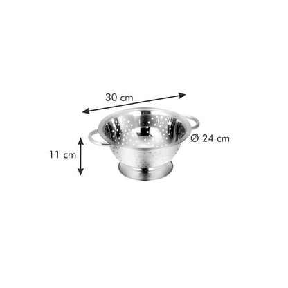 Stainless steel GrandChef colander with base D24 cm