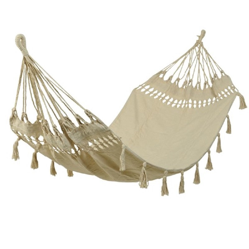 Hammock with fringes in 3 colors