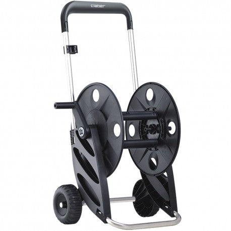 Self-assembly Silver-Al hose trolley with aluminum frame.