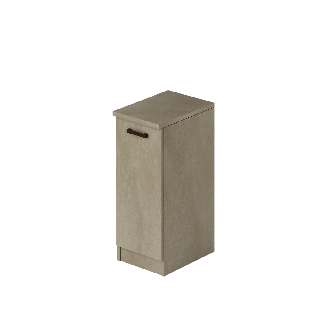 Base cabinet for laundry room 1 door in Clay color H85.5x36x50cm