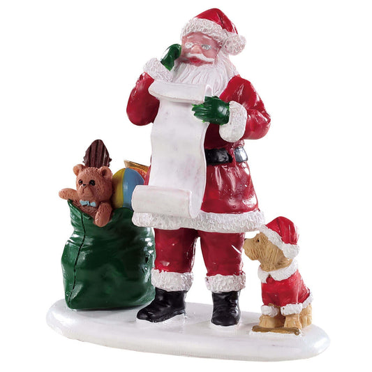 Figura de Santa Claus Travieso o Bueno - Decoración para tu aldea navideña