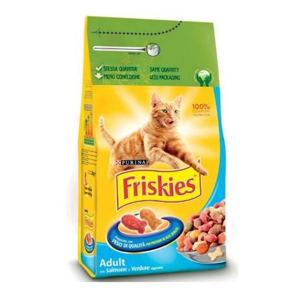 Friskies cat croquettes with salmon and vegetables Purina 2 kilograms