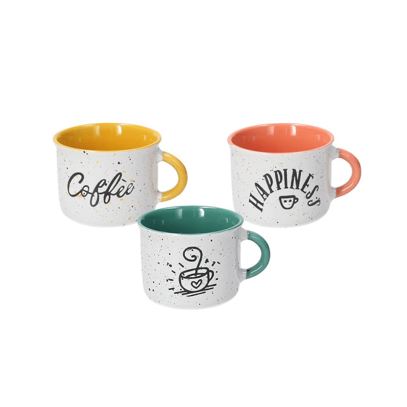 Taza espresso sin plato 90 cc Happy Coffee Gres Multicolor