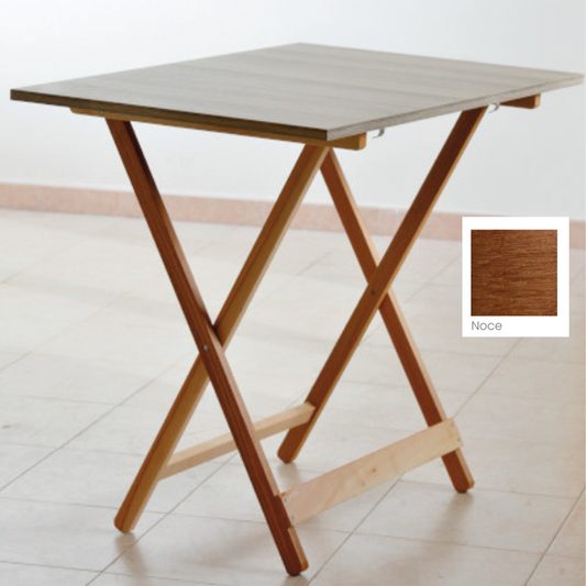 Mesa plegable de formica nogal 60x90 cms