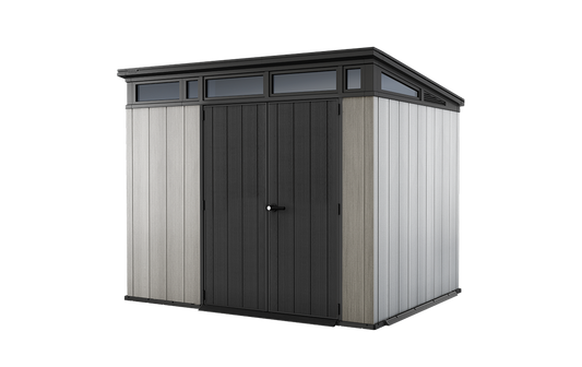 Contemporary Outdoor Shed with DUOTECH Panels - 9x7 ft