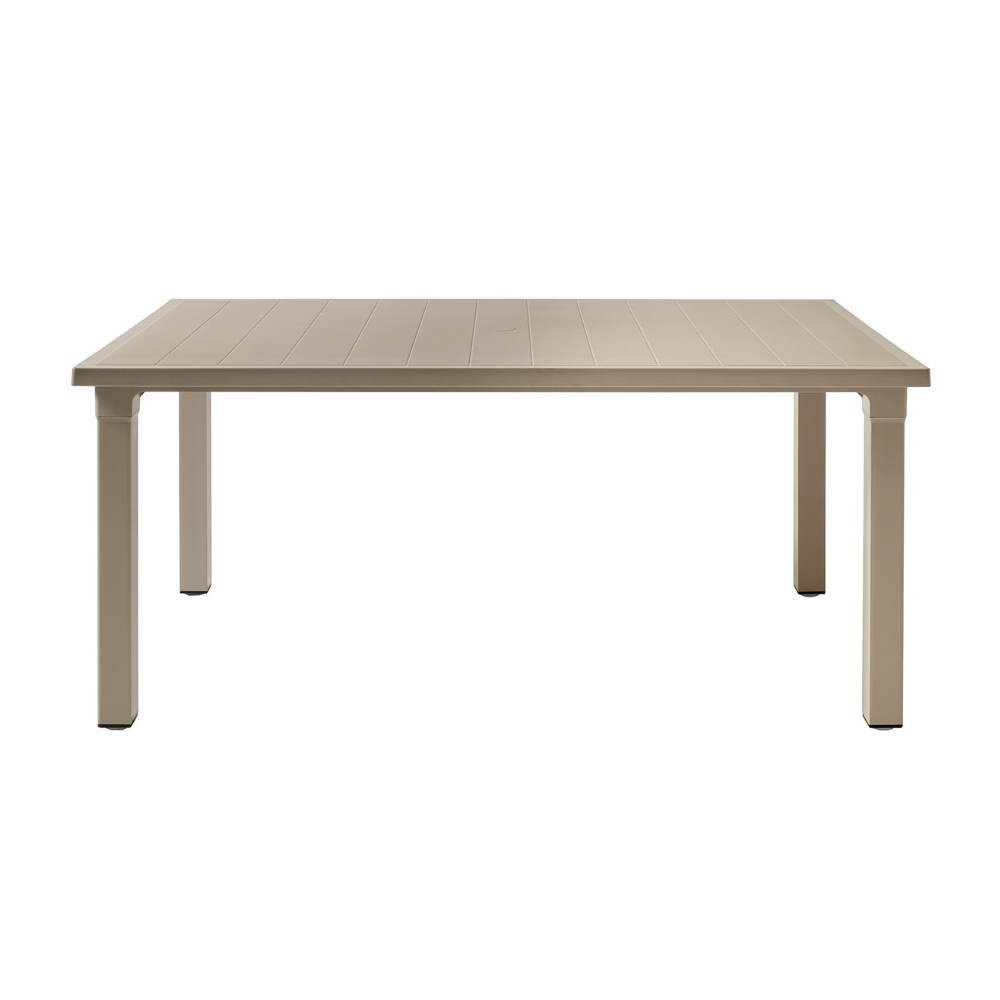 Taupe outdoor table 170x100x75H cm Ercole Scab