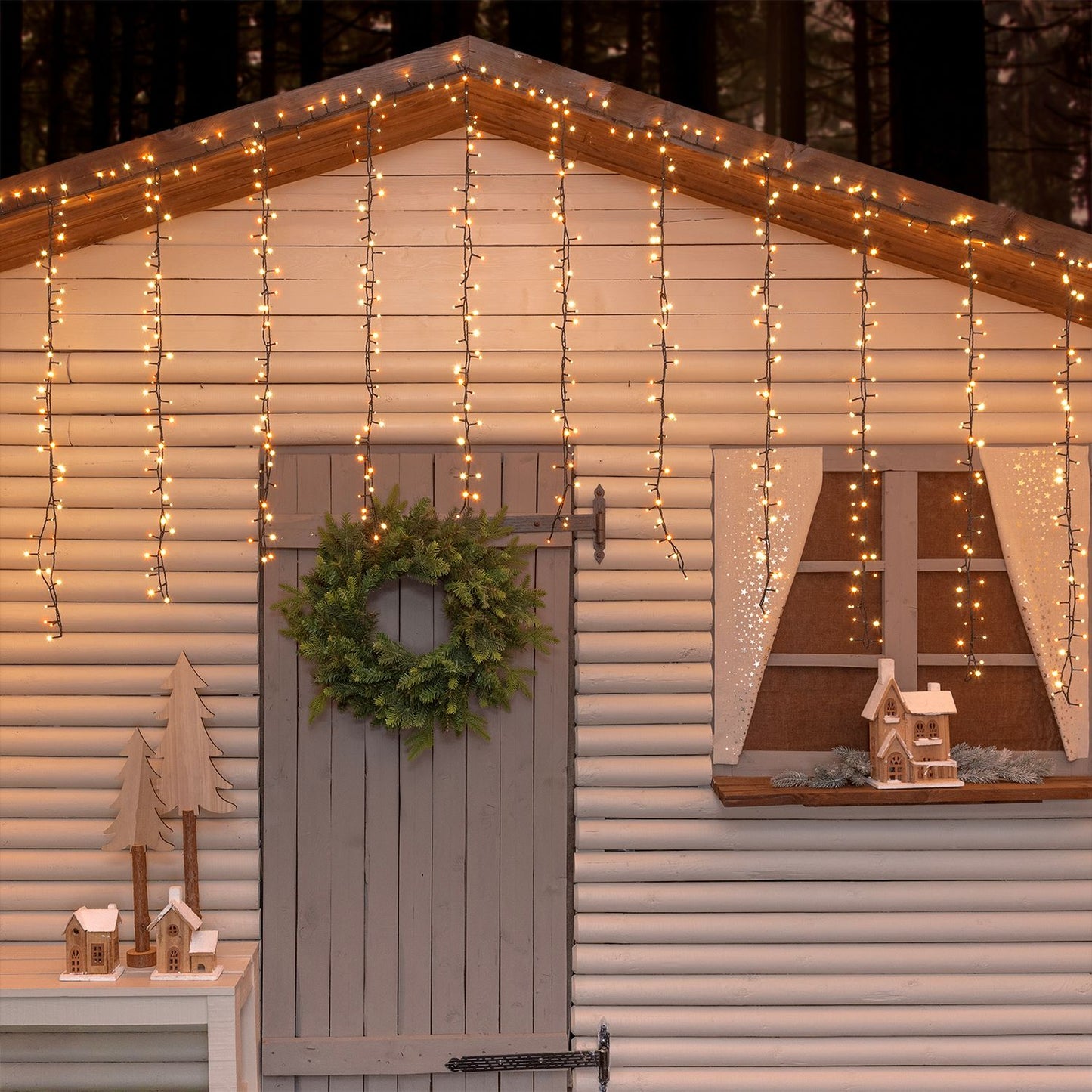 Lineare Kette TLE 1200 LED TRADITIONELL und WARMWEISS 2+48,5m in Spule Weihnachtsbeleuchtung