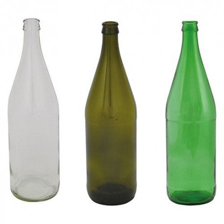 Glasflasche „Vichy“ 1000 ml – grüne Farbe