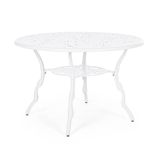 Runder weißer Tisch Durchmesser 110 cm. Viktoria Bizzotto