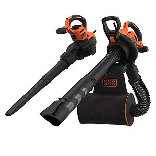 Trituradora aspiradora sopladora Black and Decker con mochila colectora de hojas 72L, 3000W