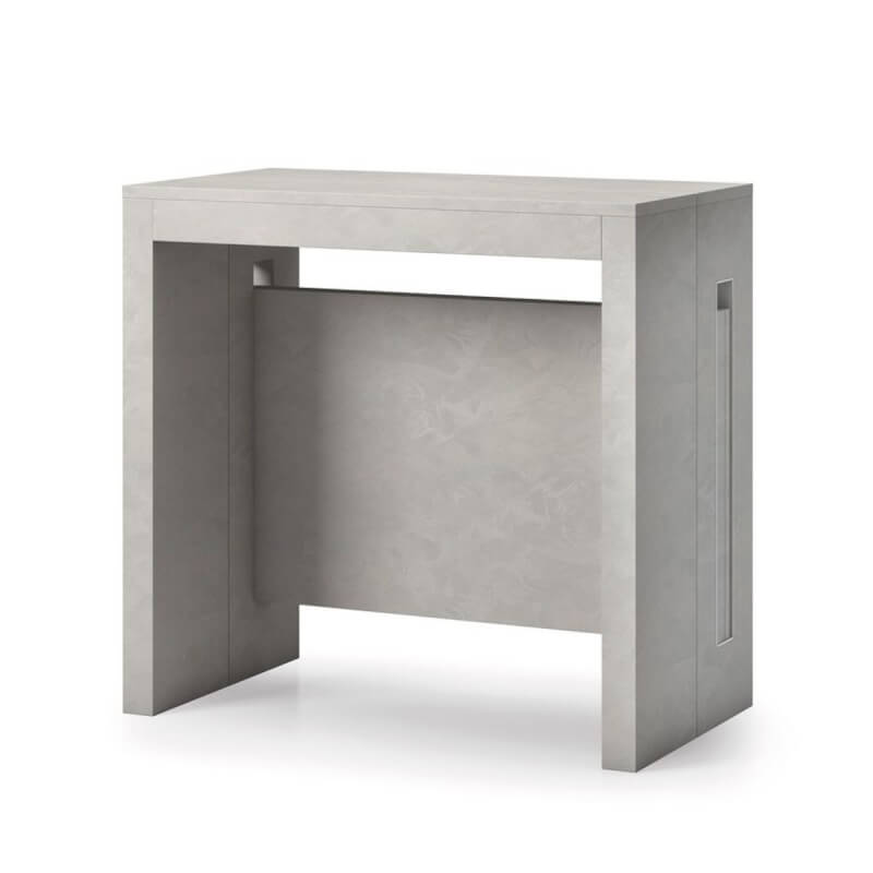 Transformable concrete console table