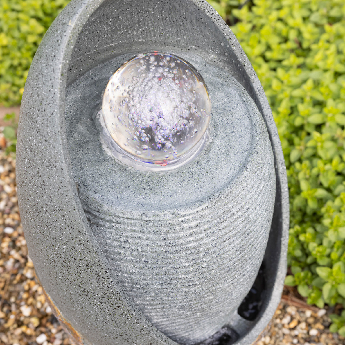 Fountain with transformer in polyresin da sterno