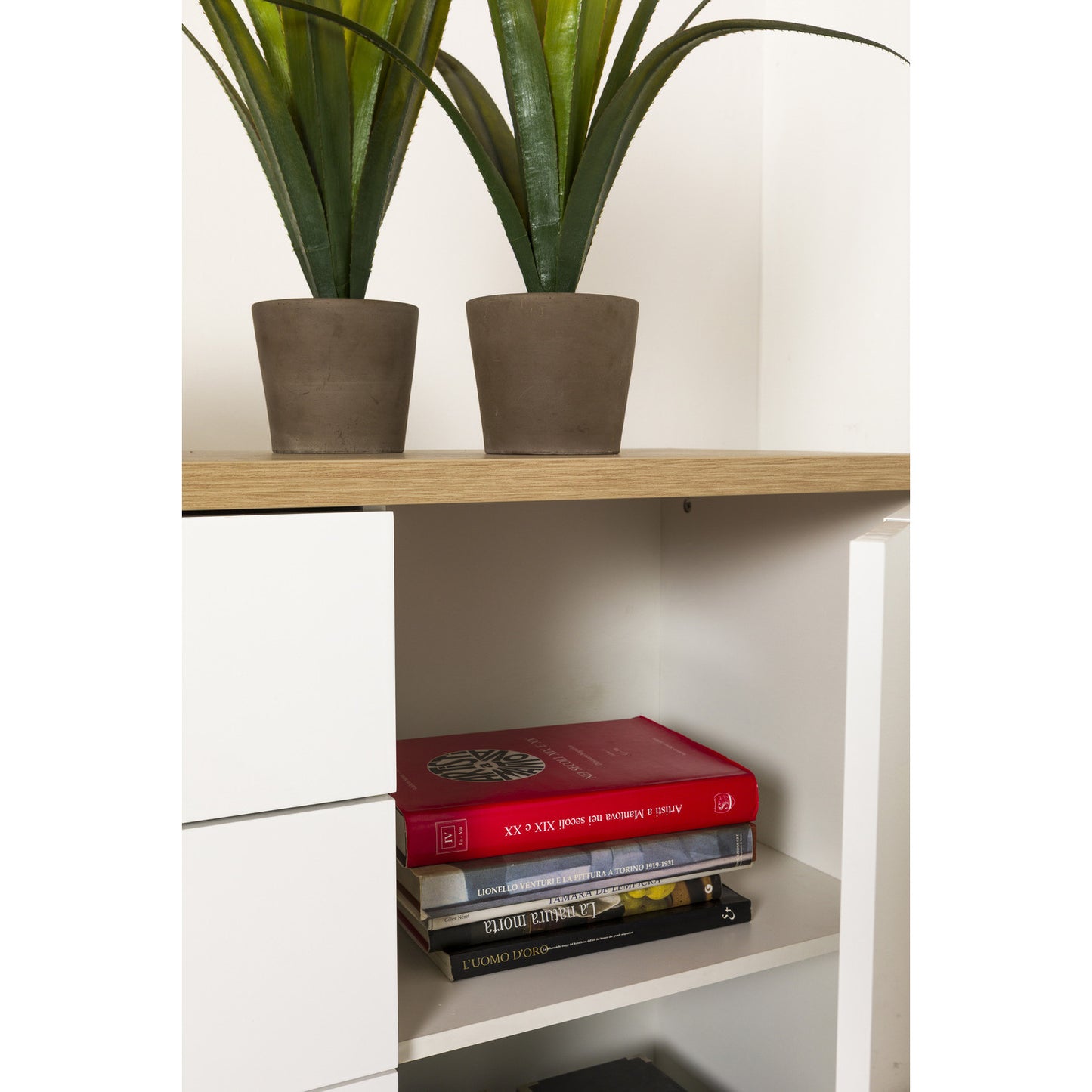 Mundi Storage Cabinet with 4 Drawers and 2 Doors 170x44x82 cm