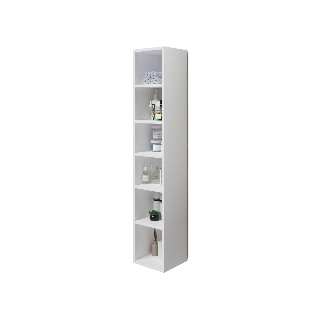 Multipurpose wall unit with white door H120x30x30cm