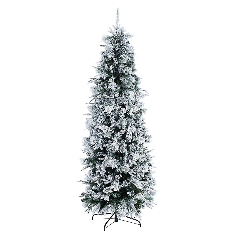 Snow-covered Dresden Christmas tree 210 cm