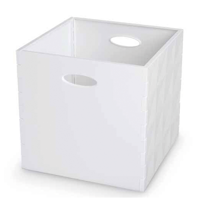 Kristallbox H 30x31x31cm bianco