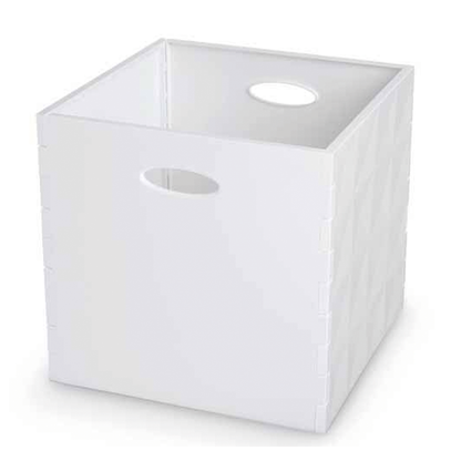 Crystal box H 30x31x31cm bianco